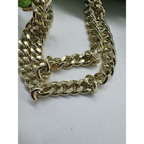 NWT Sandro Sweet Janet Chain Shoulder Bag Vert Pomme Green Apple Small Purse - Picture 14 of 15